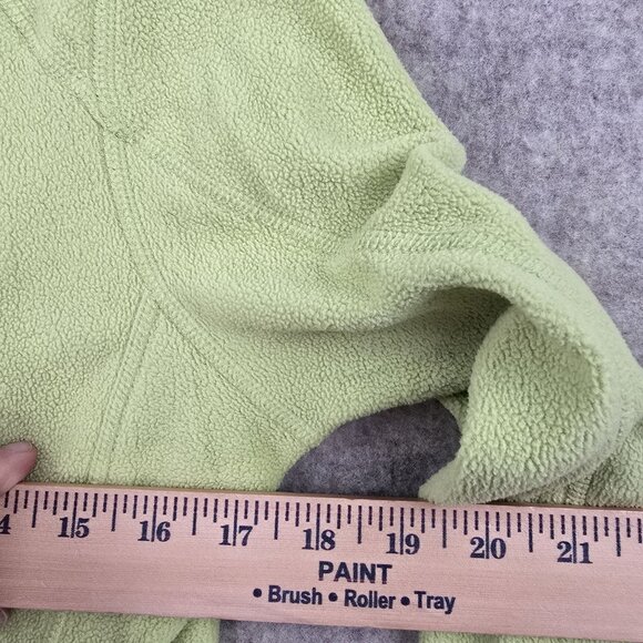 The North Face Polartec Womens Lime Green Fleece Pullover Size Small Polyester - Picture 7 of 7